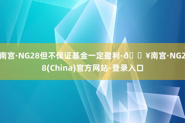 南宫·NG28但不保证基金一定盈利-🔥南宫·NG28(China)官方网站-登录入口